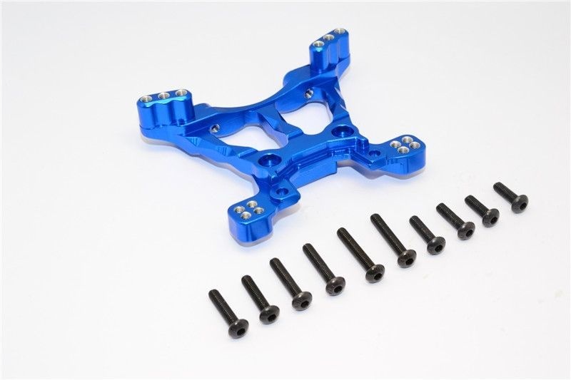 GPM Alu Dämpfersteher vorn eloxiert blau Traxxas Slash/Rally/Stampede 4x4