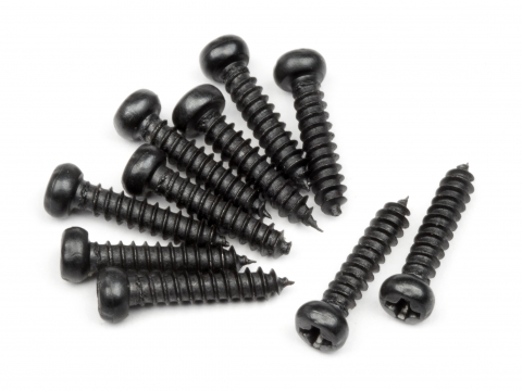 HPI Flachkopfschneidschraube M2.6X14mm (10St) 101249