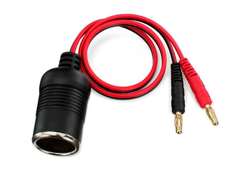 Traxxas Adapterkabel Zigarettenanzünder/4mm Stecker 12 Volt 2980