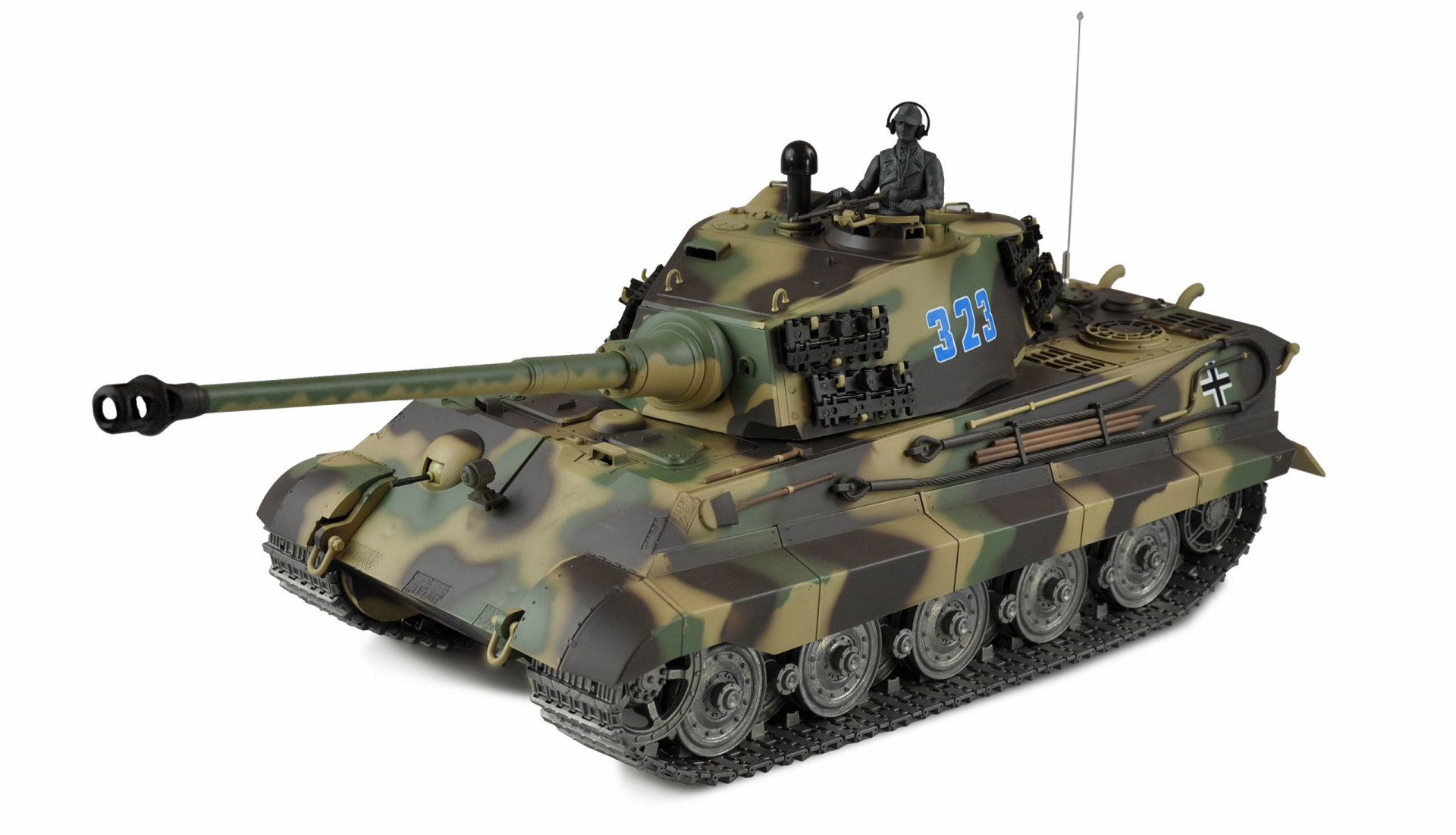 Amewi Königstiger Henschelturm 1:16 Professional Line IR/BB 23110 - Abbildung 1