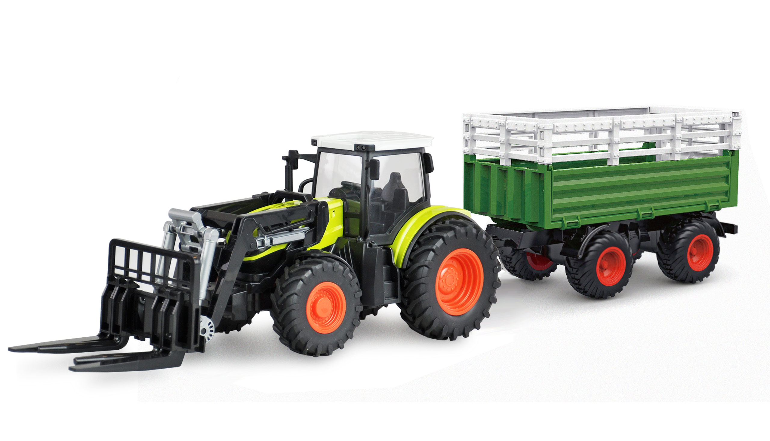 Amewi RC-Traktor mit XL-Zubehörpaket 1:24 RTR grün 22641