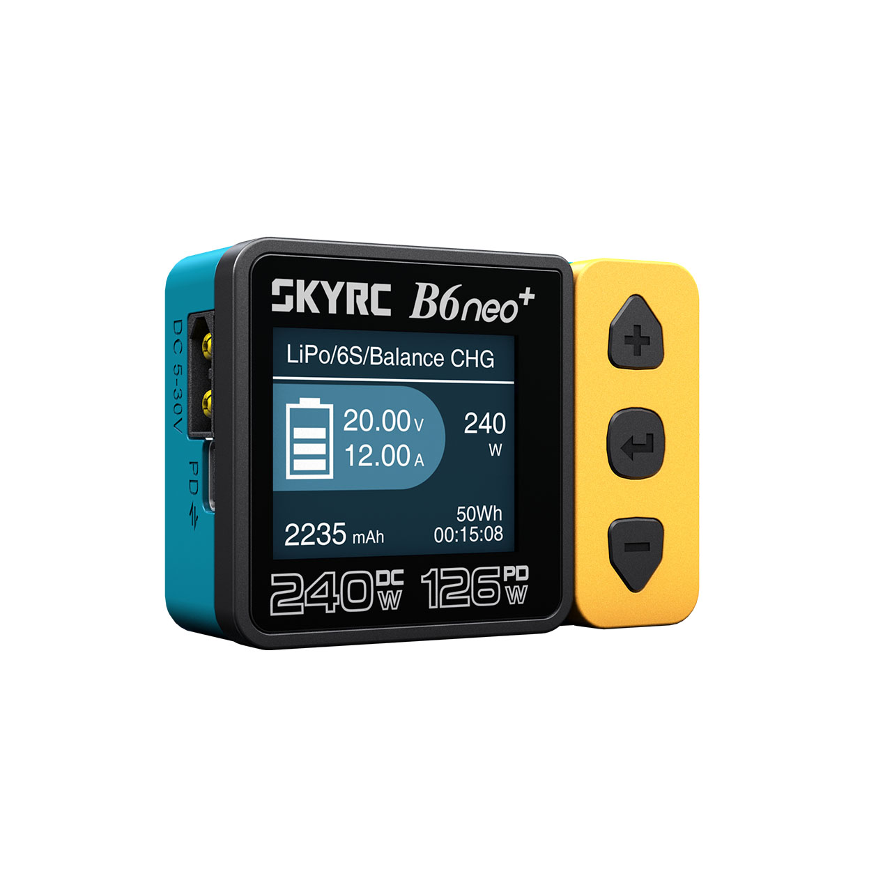 SkyRC B6neo+ Ladegerät gelb/blau LiPo 1-6s 10A 200W SK-100211-03