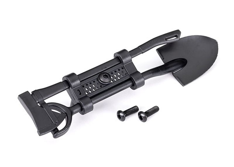 Traxxas Schaufel, Axt und Befestigung schwarz TRX-4 8122-BLK