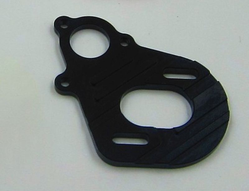 SAMIX Aluminium Motorhalter schwarz für Axial SCX10, SCX10-2, Wraith SCX-6037