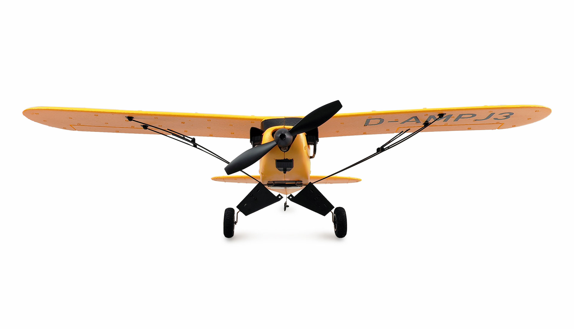 Amewi Piper J-3 Cup mit Gyro 3-Kanal BNF gelb 24142 - Abbildung 3