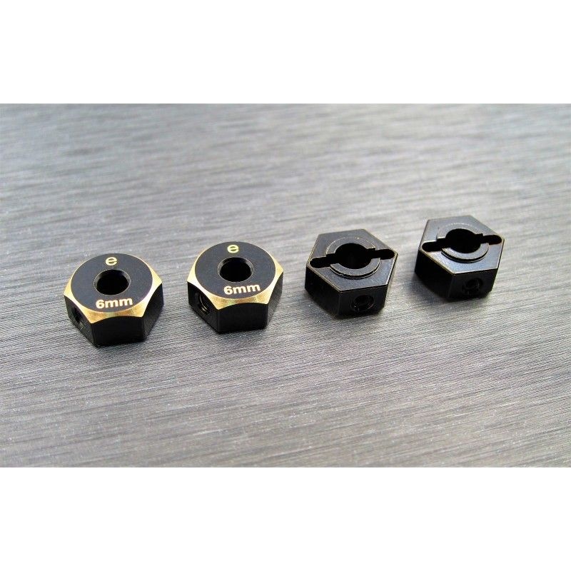 SAMIX Messing Hex Adapter (6mm) für Element RC Enduro END-4063-6