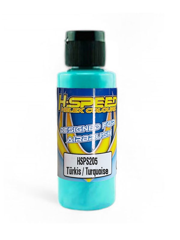 H-SPEED Lexan Airbrush Farbe 60 ml Türkis / Turquoise HSPS205