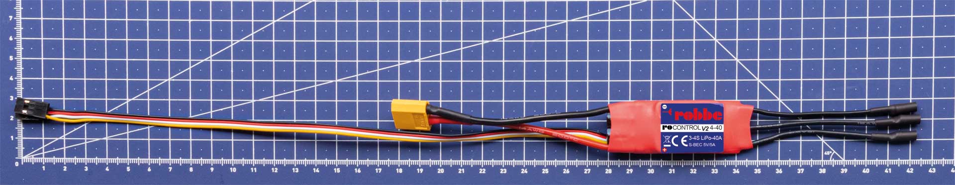 Robbe RO-CONTROL 4-40 V2 3-4S -40(60)A 5V/5A SWITCH BEC Regler 8739