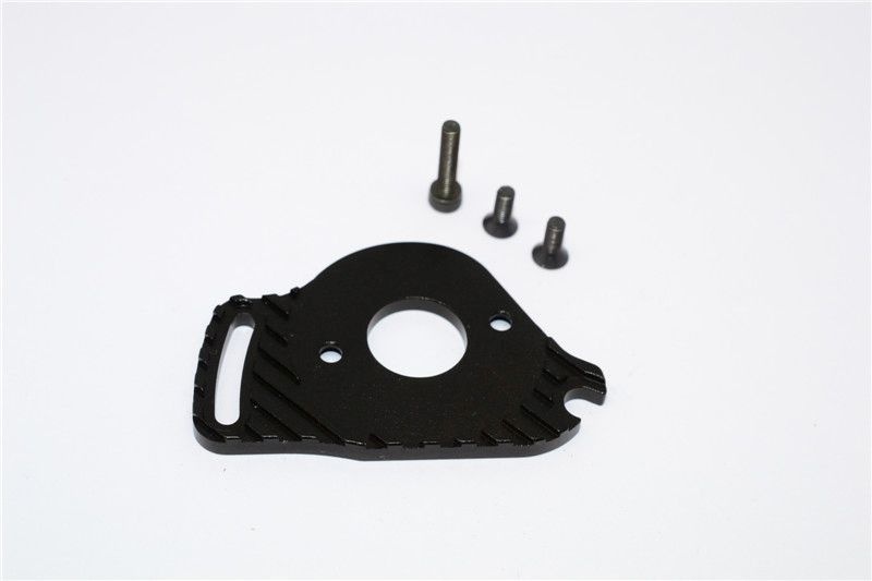 GPM Alu Motorbefestigung schwarz Traxxas Slash 4x4 LCG