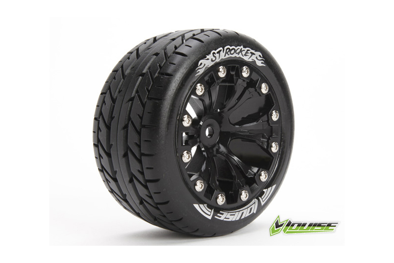 Louise ST-Rocket soft Felge schwarz 1/2 Offset (2) Stadium Truck 2,8 L-T3208SBH