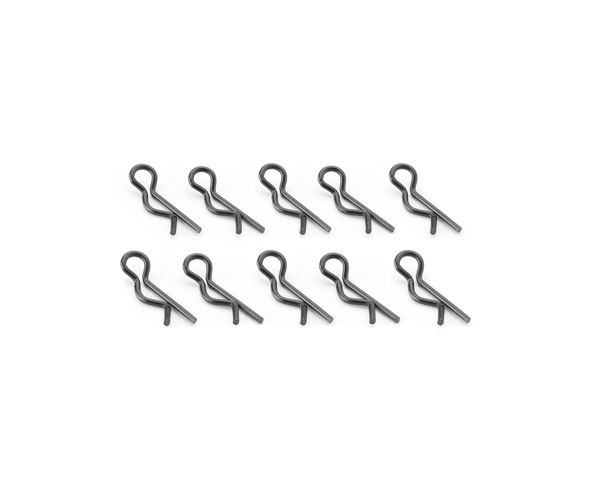 Carson 08059 Splinte 20 mm, 10 Stück, schwarz 500908059