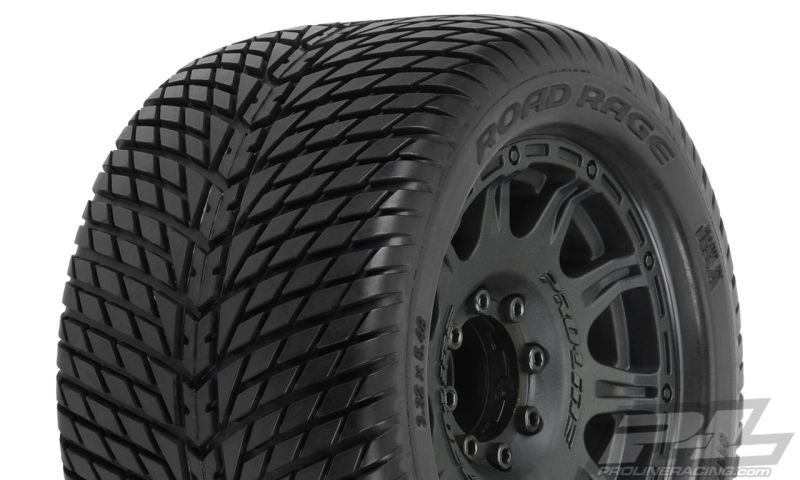 Pro-Line Road Rage 3.8Zoll auf Raid 8x32 Felge schwarz 3.8 17mm (2) v/h tauschbarer Sechskant 1177-10