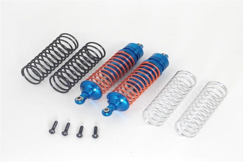 GPM Alu-Dämpfer hinten blau (1.3/1.5/1.7mm Feder) Traxxas Rally, Bandit, Slash/Stampede 4x4