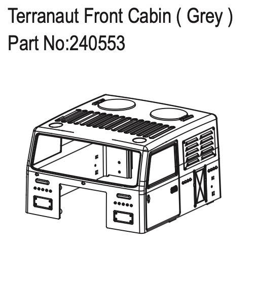 Hobby Plus Terranaut Front Cabin ( Grey ) 240553