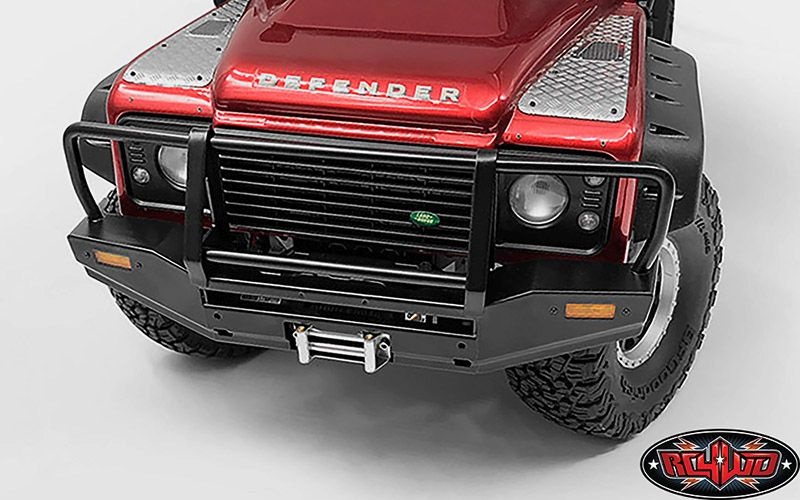 Metal Front Winch Bumper for Traxxas TRX-4 Land Rover Defend VVV-C0469