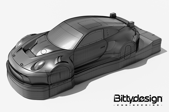 Bittydesign GT12 Body P-GT3R for 1/12 Supastox class BDGT12-PGT3R