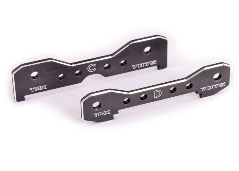 Traxxas Querlenker-Halter hinten 7075-T6 Alu dunkelgrau eloxiert 9630A