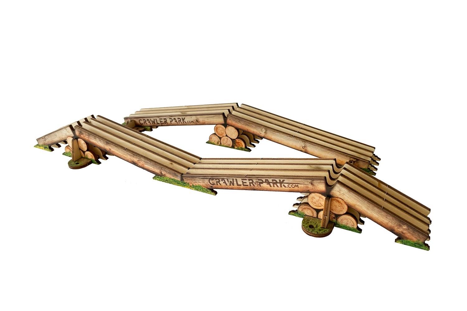 ToysWD Crawler Park: Axes Crossing Obstacle For 1/18 & 1/24 RC Crawler Park Circuit TWD240002 - Abbildung 1