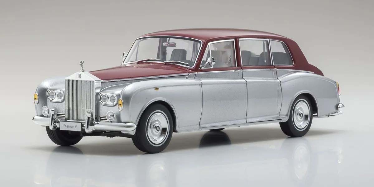 Kyosho 1:18 Rolls-Royce Phantom VI EWB 1968 Silver-Red 08905SR