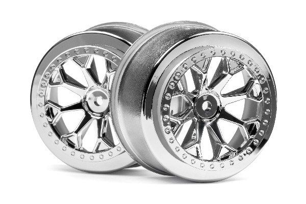 HPI 8-Shot Sc Wheel (Chrome/2Pcs) 116739