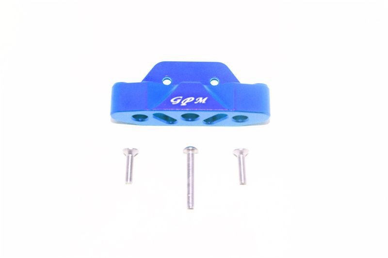 GPM Alu Querlenkerbefestigung hinten unten blau Traxxas Rustler, Hoss 4x4