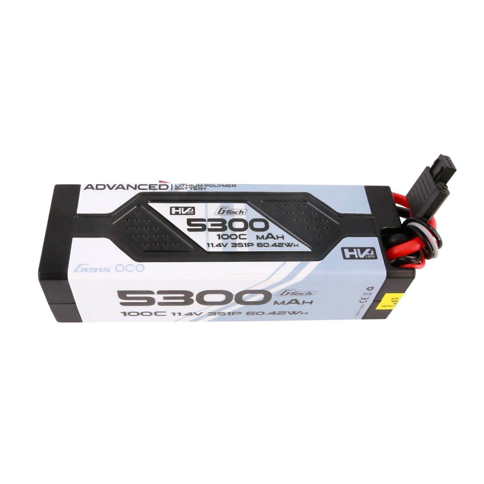 Gens Ace Advanced G-Tech 5300mAh 11.4V 3S1P 100C HV car Lipo Akku Pack Hardcase mit Deans Stecker GEA533S100DGT