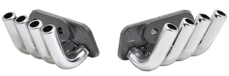 RPM Zoomies Seiten-Auslass-Auspuff-End-Rohre chrome Karo-Zubehör 70853 - Abbildung 1