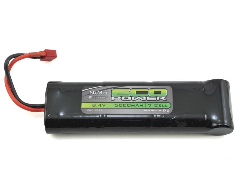 EcoPower 8.4V/5000mAh 7-Cell NiMH Stick Pack Batterie mit T-Style Stecker ECP-5022