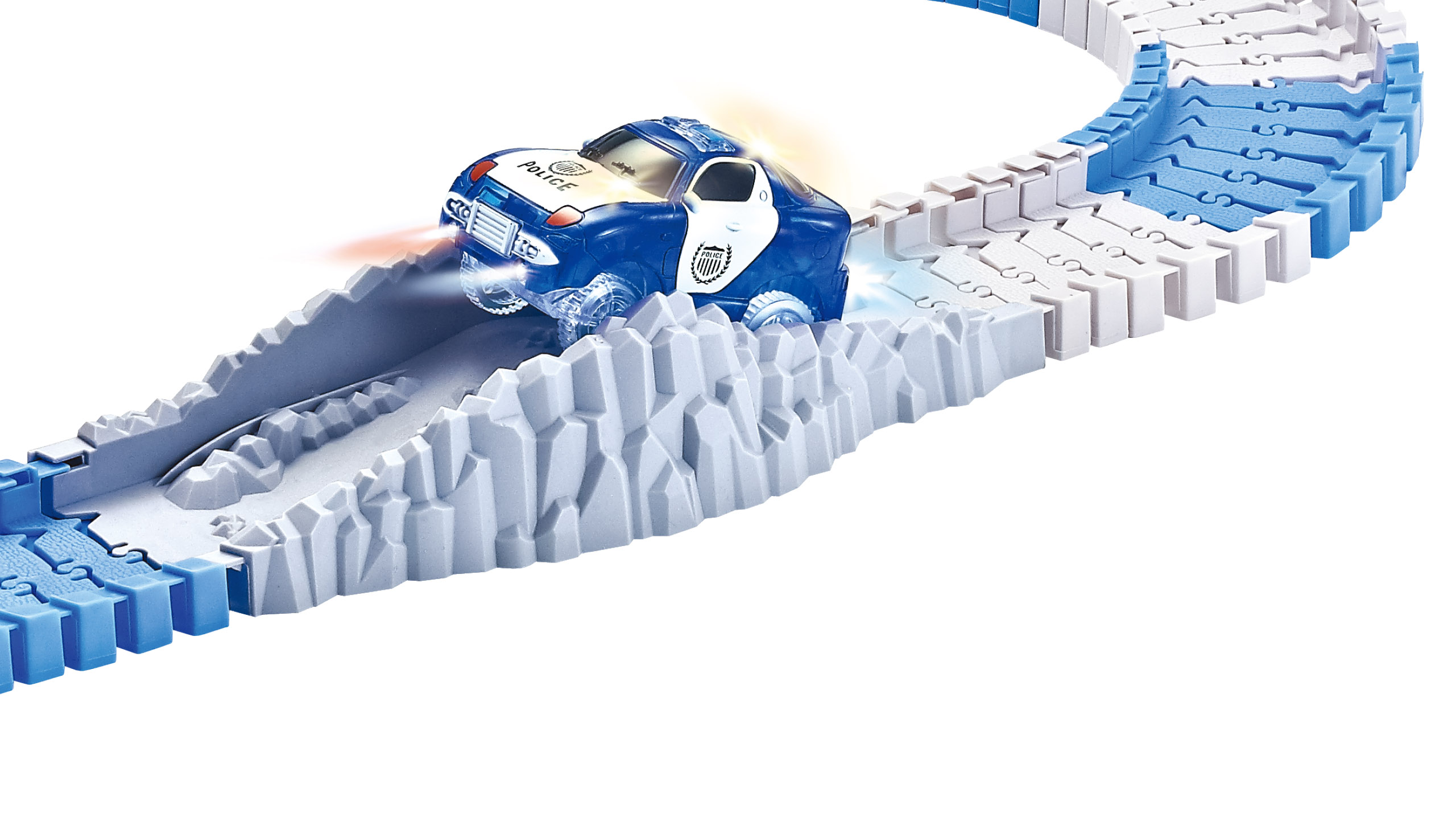 Amewi Magic Traxx Polizei Strecke 139-teilig mit Polizeifahrzeug 100663