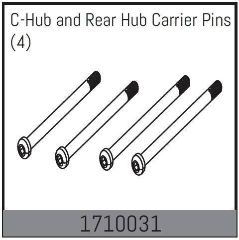 Absima Stifte für C-Hubs und Hinterradnaben (4 St.) 1710031