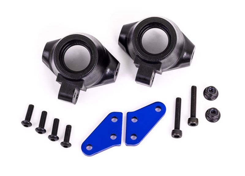 Traxxas Lenkhebel Arme Alu blau eloxiert (2) Lenkhebel l/r 9637X