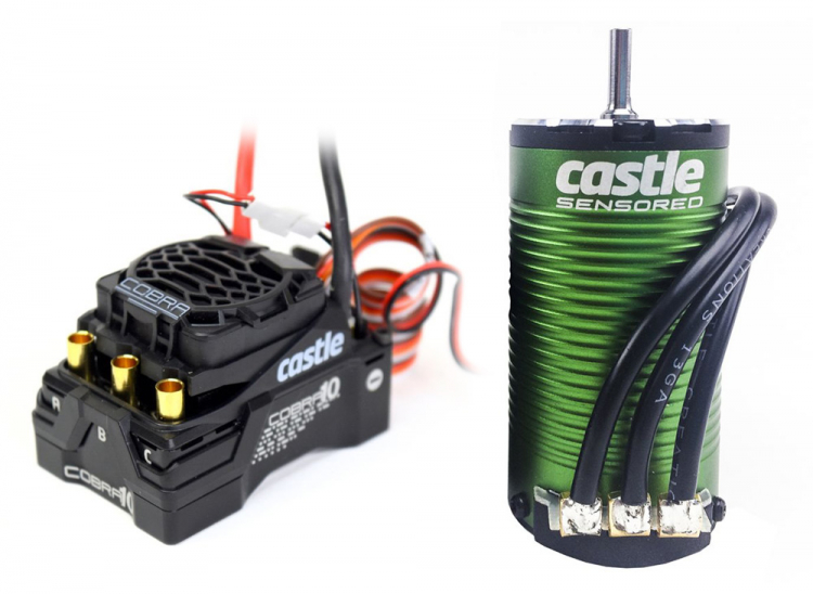 Castle Combo Cobra 10 6S ESC & 1415-2400kV 5mm Sensored Motor 010-0174-16