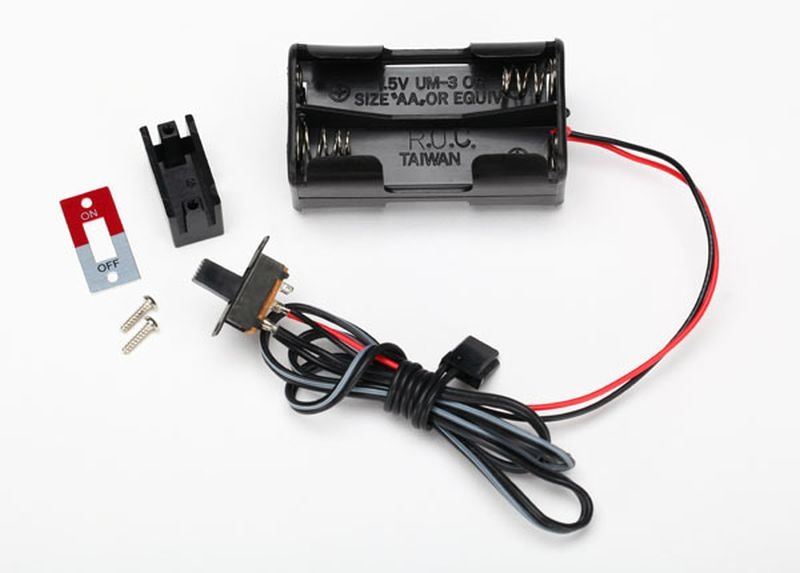 Traxxas BATTERY HOLDER, 4-CELL /SWITCH 3170X