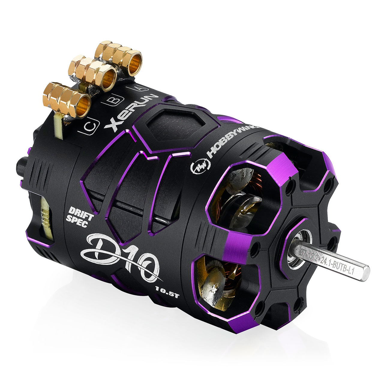 Hobbywing Xerun D10 Brushless Drift Motor 10.5T Violett 30401136
