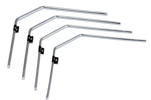 HPI Sway Bar Set (2.0,2.2,2.4,2.6mm/Short) 68188