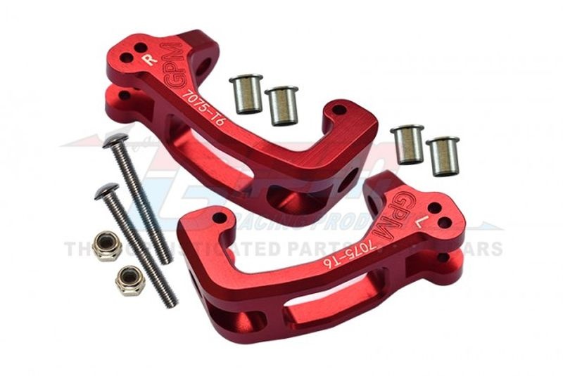 GPM Alu 7075-T6 C-Hubs vorne rot Traxxas Sledge