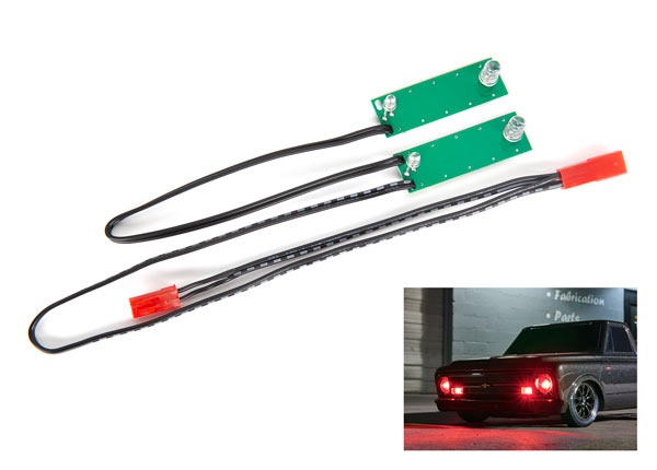 Traxxas LED Licht Set vorn komplett rot inklusive Kleinteile 9496R