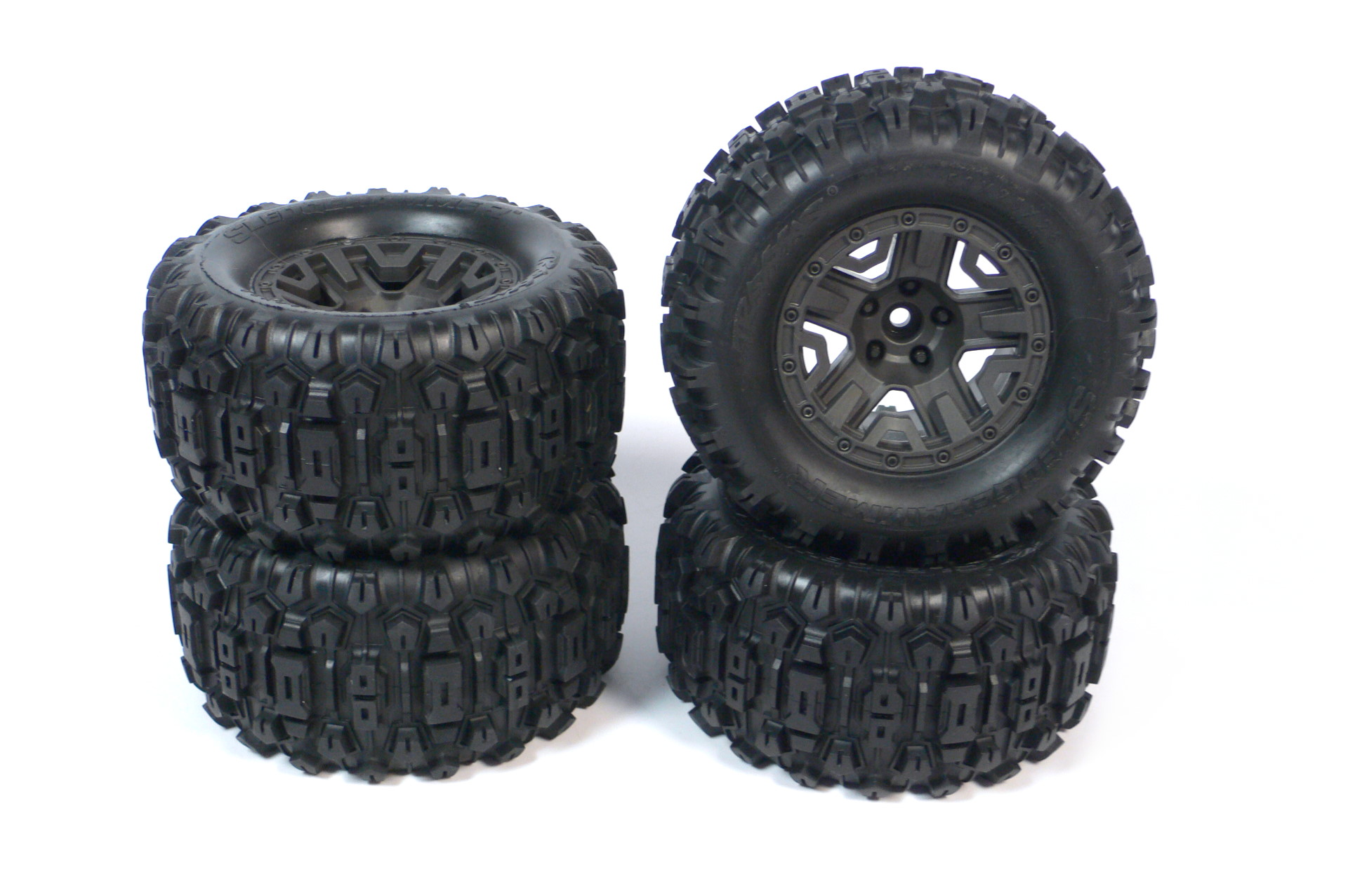 Traxxas Stampede 4x4 VXL Sledgehammer Monstertruck Räder 1:10 Satz - Abbildung 1