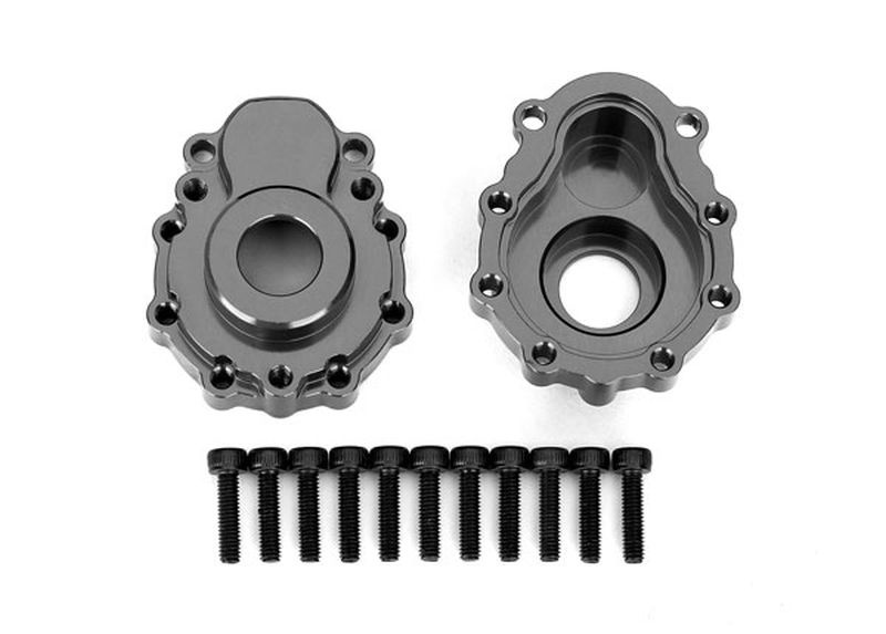 Traxxas 8251A Portal-Gehäuse außen Alu charcoal grau