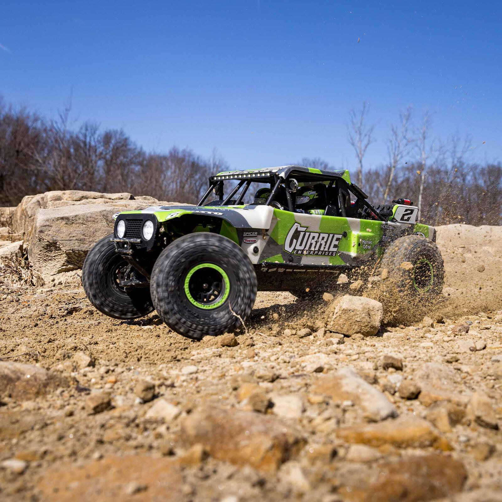 Losi Hammer Rey 1/10 4WD Rock Racer RTR Green LOS03030T2