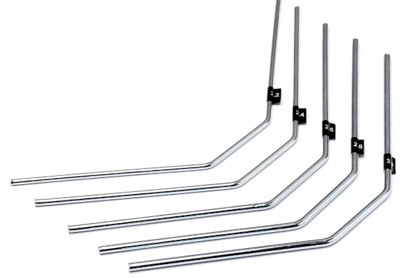 HPI Sway Bar Set (2.2,2.4,2.6,2.8,3.0mm/ Long) 68191