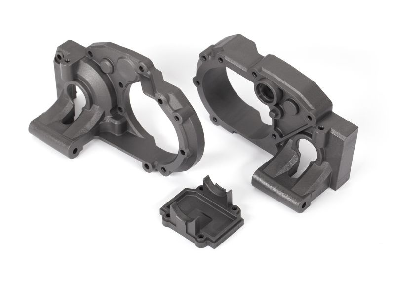 Traxxas Getriebehälften l/r & Diff Cover (grau) 9493