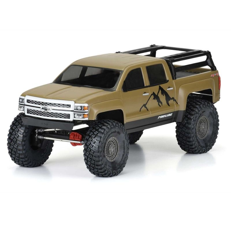 Pro-Line 2015 Chevrolet Silverado Karo klar für 13.9 (353mm) Wheelbase Crawler 3585-00