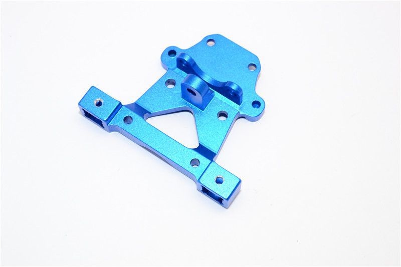 GPM Alu Karosseriehalterung eloxiert hinten blau Traxxas 1/16 E-Revo