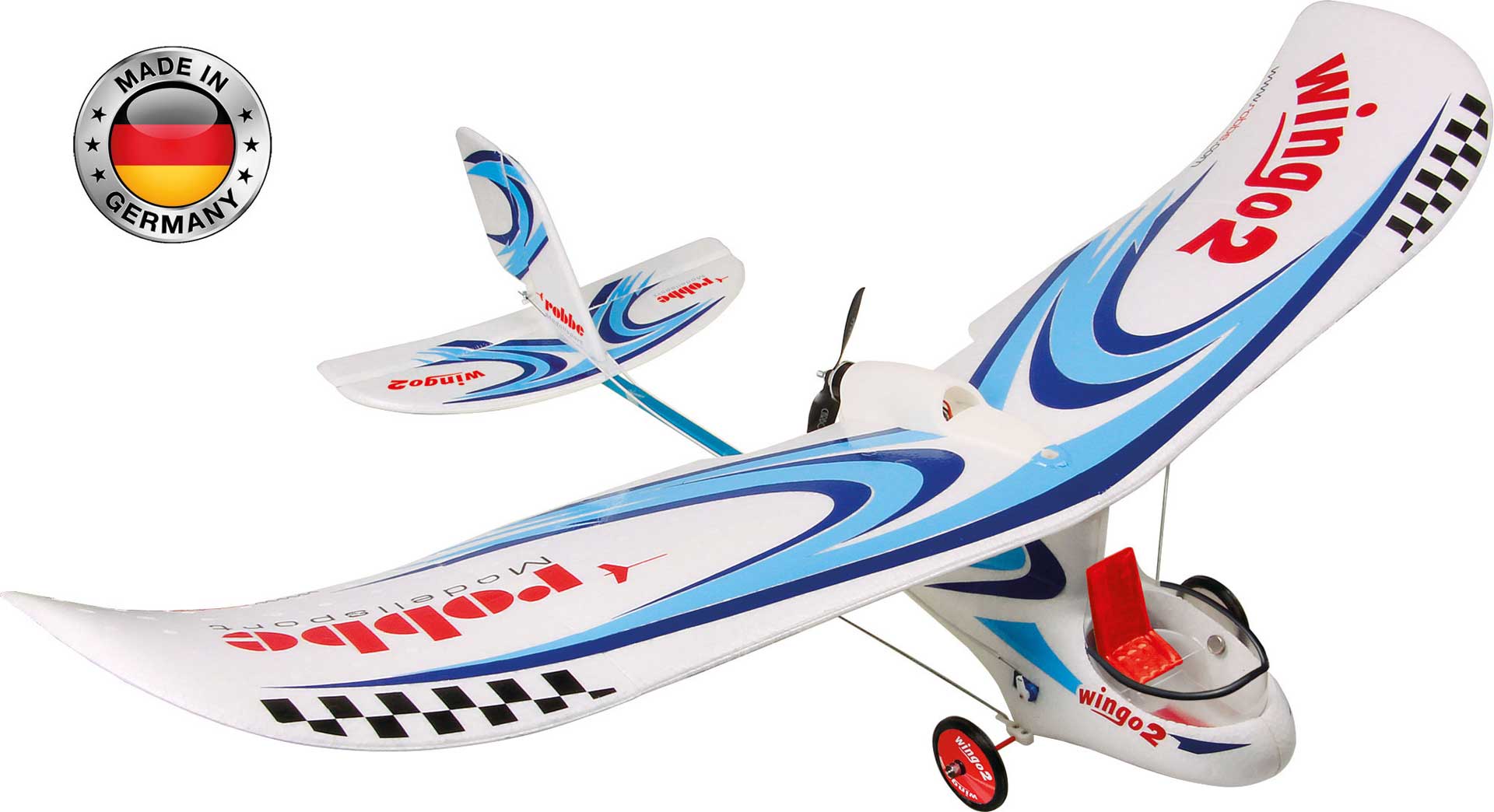 Robbe WINGO 2 KIT Bausatz "YOU CAN FLY" mit Brushless Motor, Regler und Servos, weitgehend vorgefertigt 2656