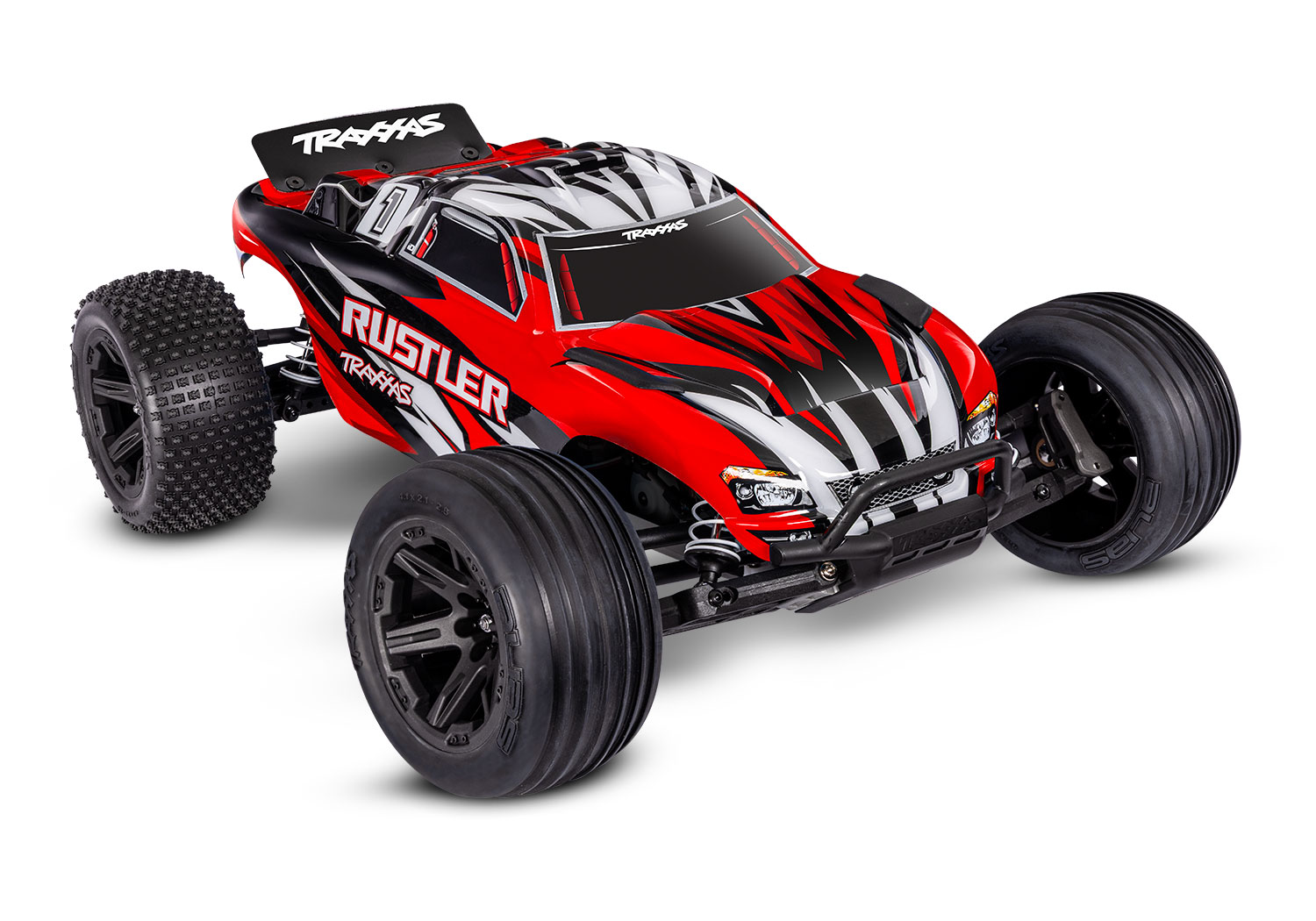 Traxxas Rustler 1/10 2WD Stadium-Truck RotX RTR HD/Clipless mit Akku & USB-Lader 37254-8 - Abbildung 1