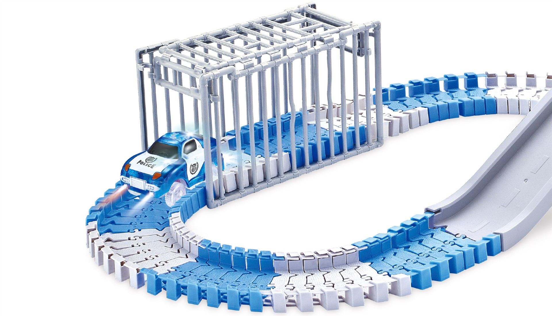 Amewi Magic Traxx Polizei Strecke 139-teilig mit Polizeifahrzeug 100663