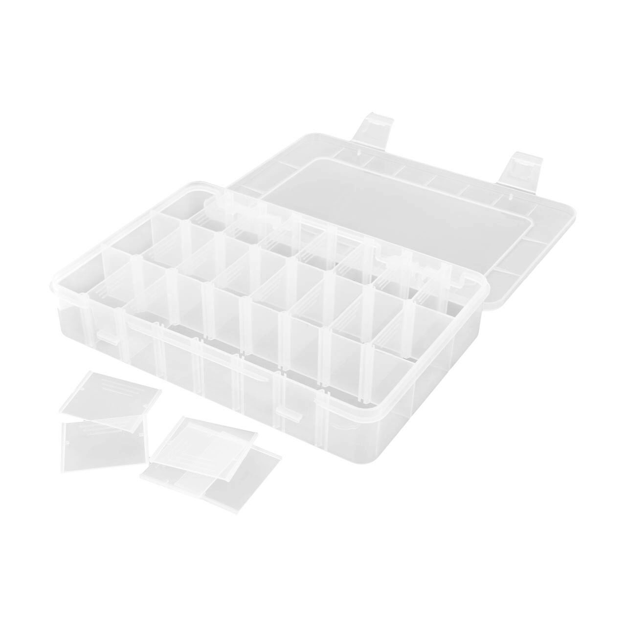 Robitronic Sortierkasten 24 Fächer variabel 202x137x40mm R14034