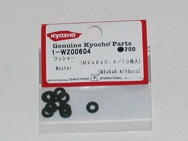 Kyosho UNTERLEGSCHEIBEN#M2X6X0.4 (10) 1-W200604
