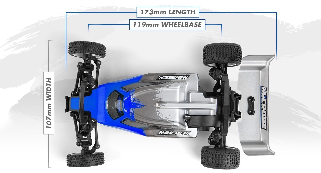 Maverick Microbe 1/24 4WD Mini Elektro Buggy Rot 150801 - Abbildung 6